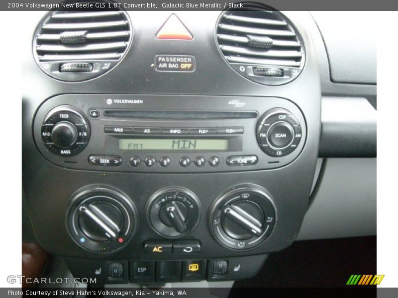 Galactic Blue Metallic / Black 2004 Volkswagen New Beetle GLS 1.8T Convertible