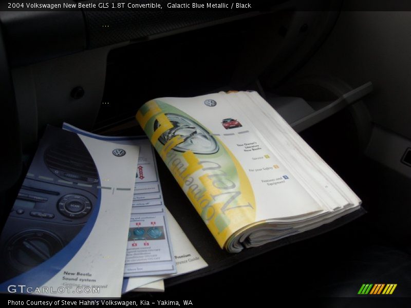 Galactic Blue Metallic / Black 2004 Volkswagen New Beetle GLS 1.8T Convertible
