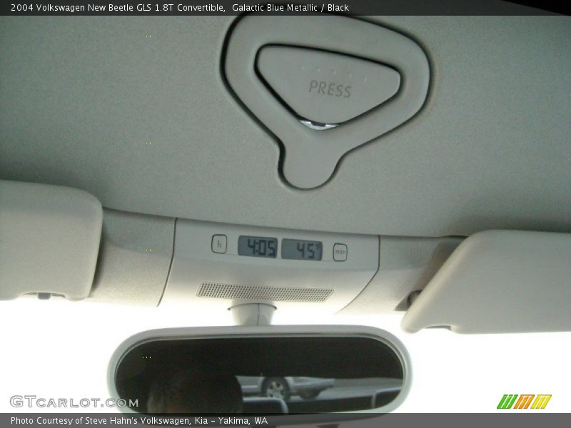 Galactic Blue Metallic / Black 2004 Volkswagen New Beetle GLS 1.8T Convertible