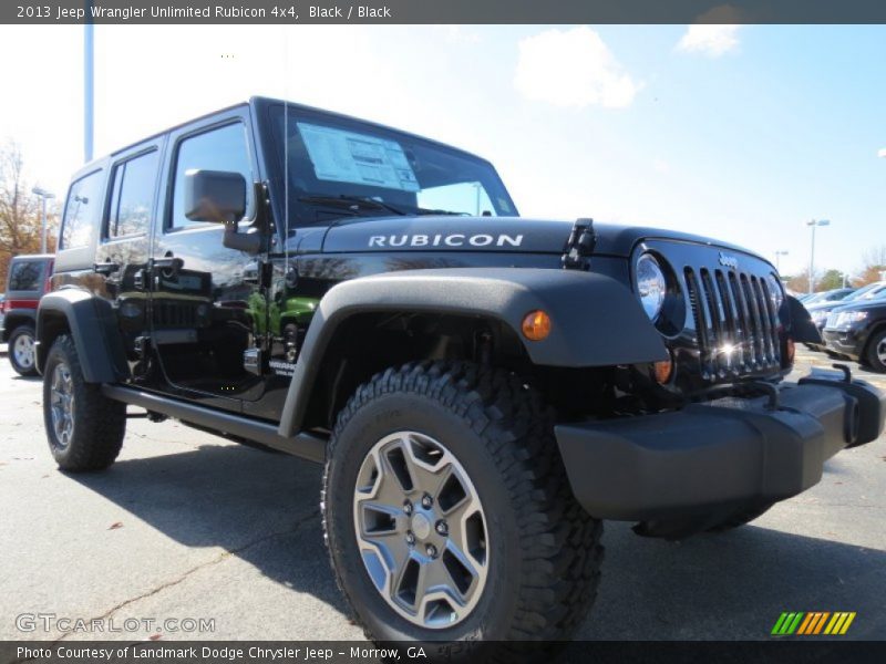 Black / Black 2013 Jeep Wrangler Unlimited Rubicon 4x4