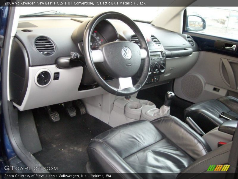 Galactic Blue Metallic / Black 2004 Volkswagen New Beetle GLS 1.8T Convertible