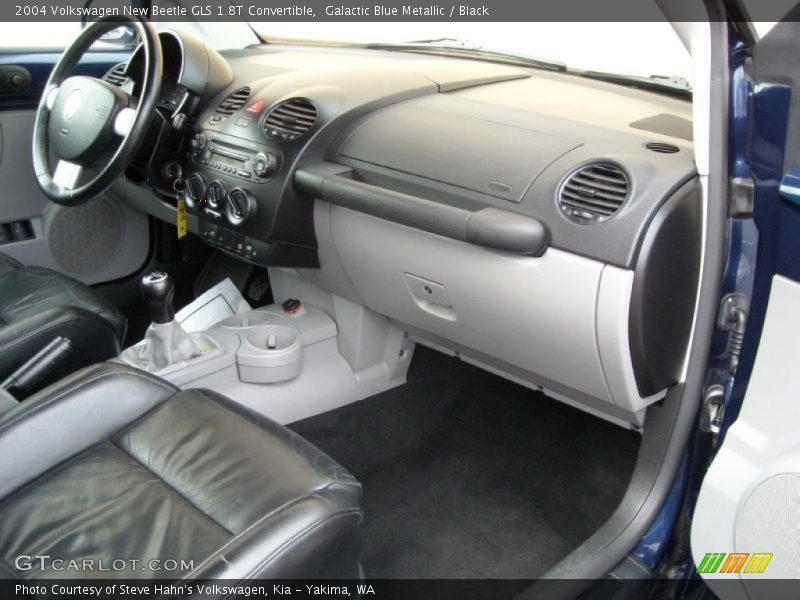 Galactic Blue Metallic / Black 2004 Volkswagen New Beetle GLS 1.8T Convertible