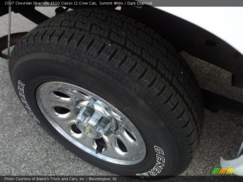 Summit White / Dark Charcoal 2007 Chevrolet Silverado 1500 Classic LS Crew Cab