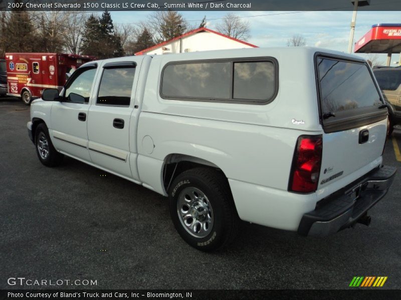 Summit White / Dark Charcoal 2007 Chevrolet Silverado 1500 Classic LS Crew Cab