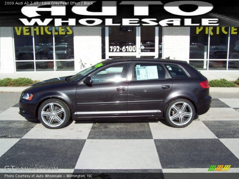 Lava Grey Pearl Effect / Black 2009 Audi A3 2.0T