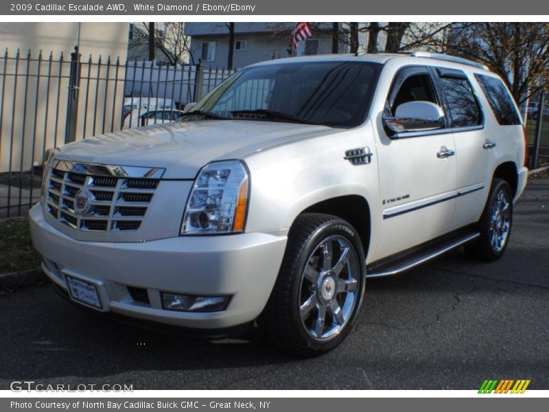 White Diamond / Ebony/Ebony 2009 Cadillac Escalade AWD