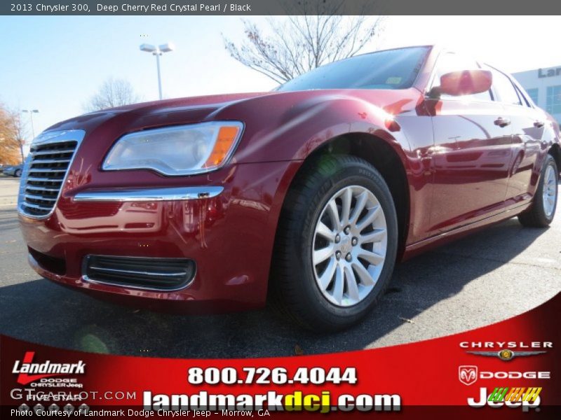 Deep Cherry Red Crystal Pearl / Black 2013 Chrysler 300