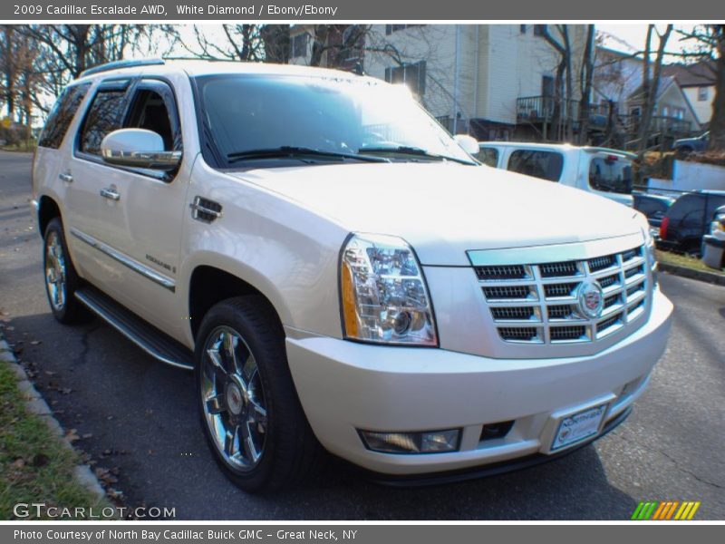 White Diamond / Ebony/Ebony 2009 Cadillac Escalade AWD