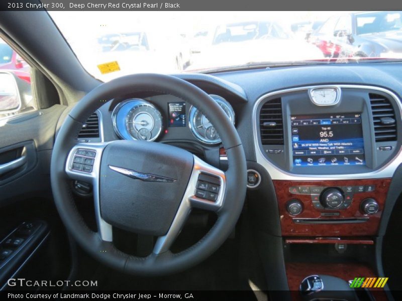 Deep Cherry Red Crystal Pearl / Black 2013 Chrysler 300