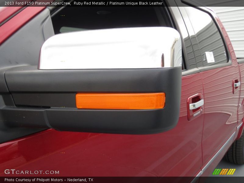 Ruby Red Metallic / Platinum Unique Black Leather 2013 Ford F150 Platinum SuperCrew