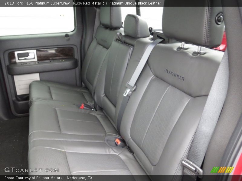 Rear Seat of 2013 F150 Platinum SuperCrew