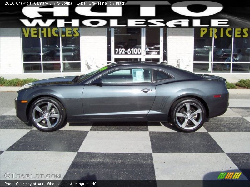 Cyber Gray Metallic / Black 2010 Chevrolet Camaro LT/RS Coupe