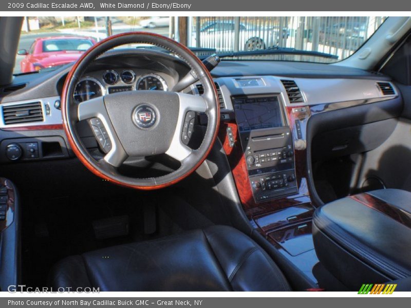 White Diamond / Ebony/Ebony 2009 Cadillac Escalade AWD