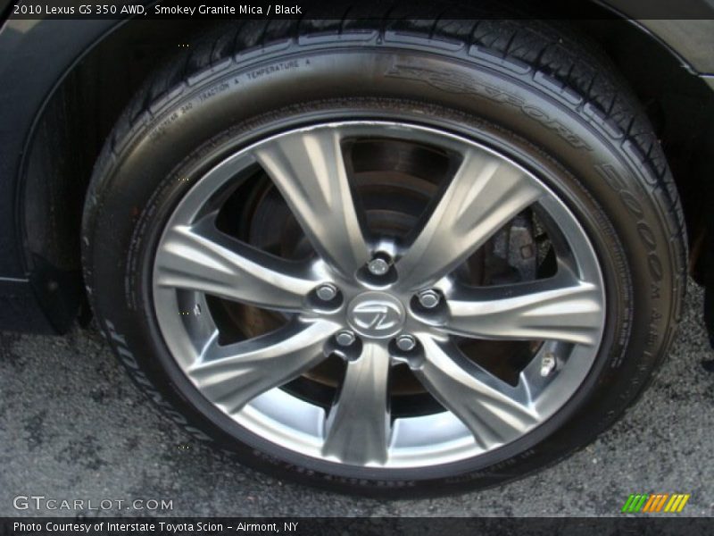 Smokey Granite Mica / Black 2010 Lexus GS 350 AWD