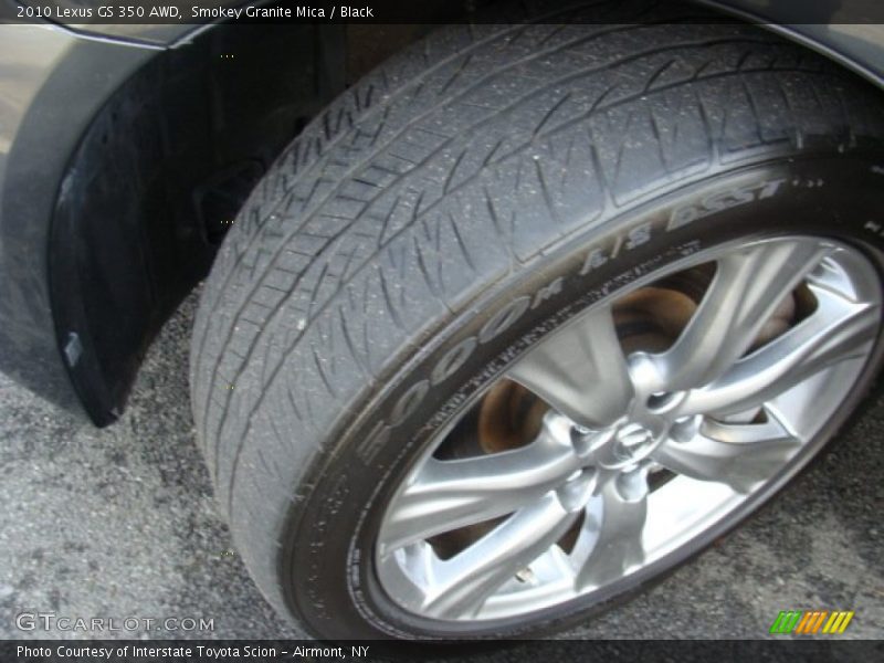 Smokey Granite Mica / Black 2010 Lexus GS 350 AWD