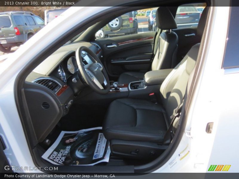 Bright White / Black 2013 Chrysler 300