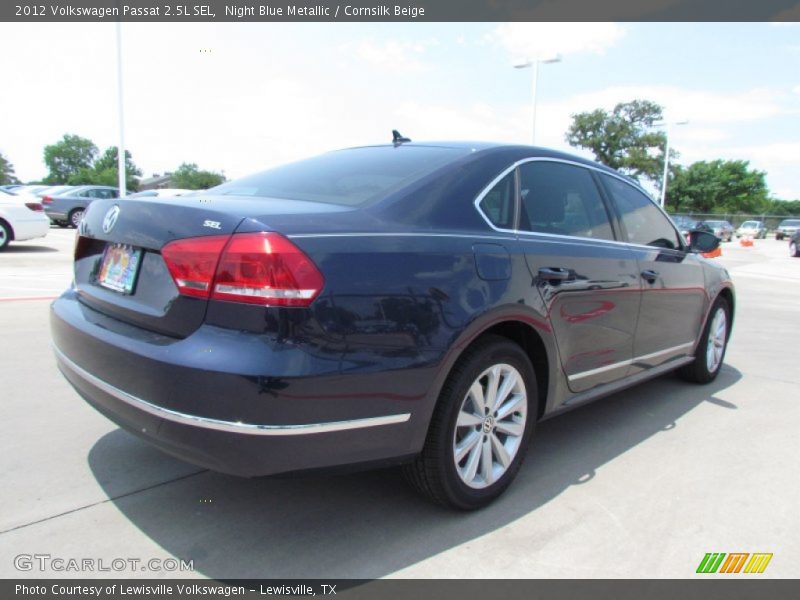 Night Blue Metallic / Cornsilk Beige 2012 Volkswagen Passat 2.5L SEL