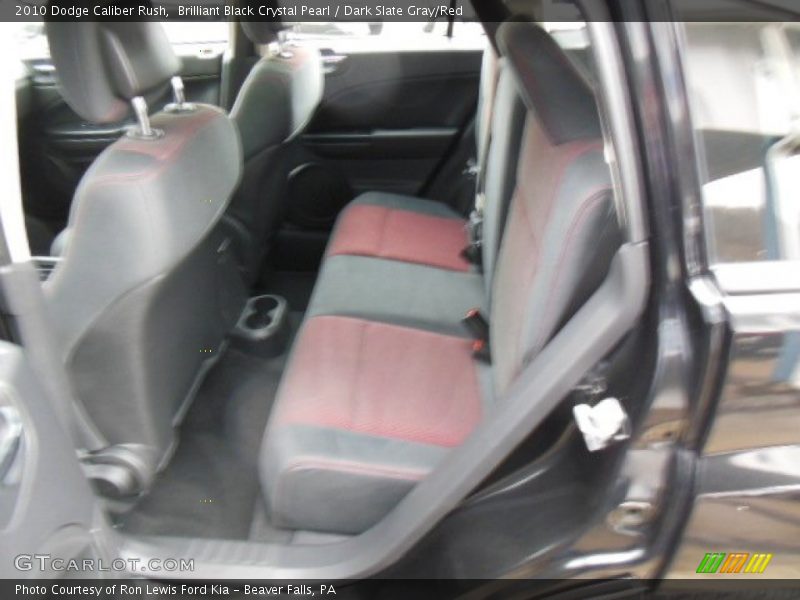 Brilliant Black Crystal Pearl / Dark Slate Gray/Red 2010 Dodge Caliber Rush