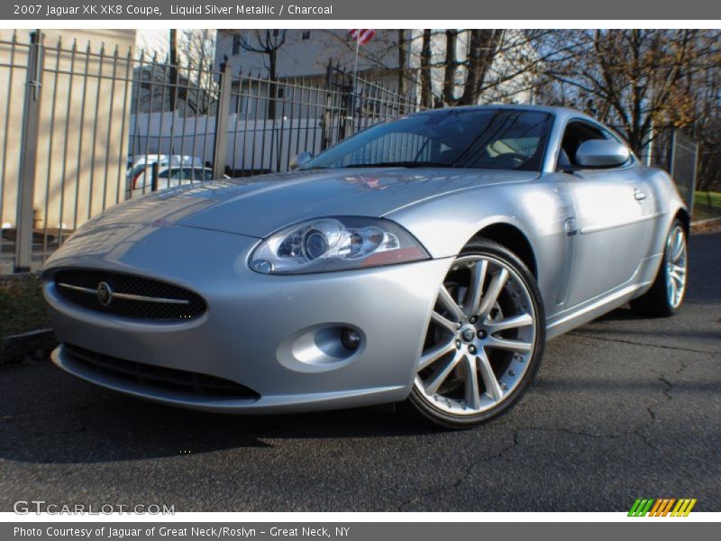 Liquid Silver Metallic / Charcoal 2007 Jaguar XK XK8 Coupe