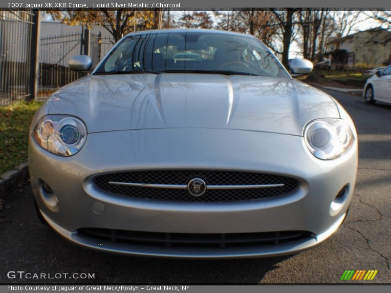 Liquid Silver Metallic / Charcoal 2007 Jaguar XK XK8 Coupe