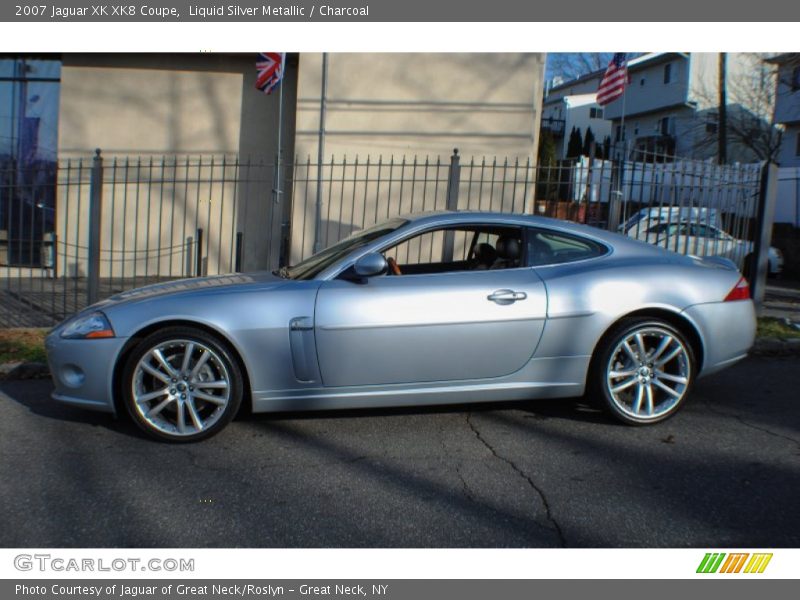 Liquid Silver Metallic / Charcoal 2007 Jaguar XK XK8 Coupe