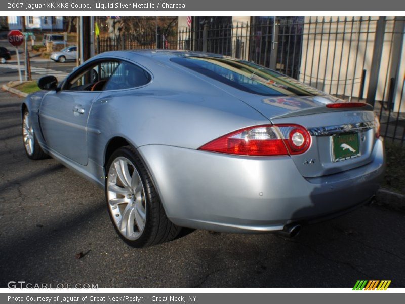 Liquid Silver Metallic / Charcoal 2007 Jaguar XK XK8 Coupe