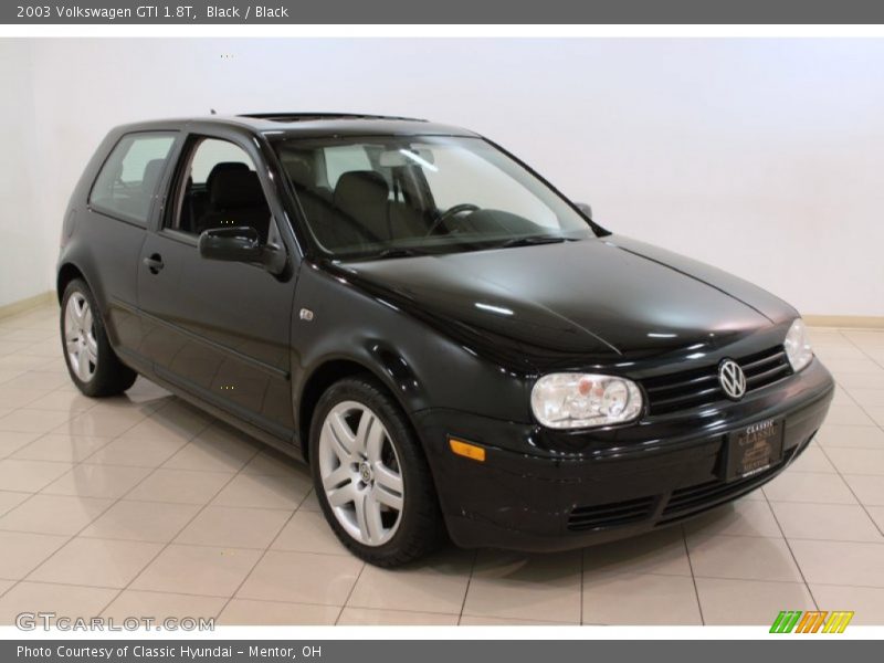 Black / Black 2003 Volkswagen GTI 1.8T