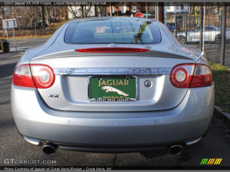 Liquid Silver Metallic / Charcoal 2007 Jaguar XK XK8 Coupe
