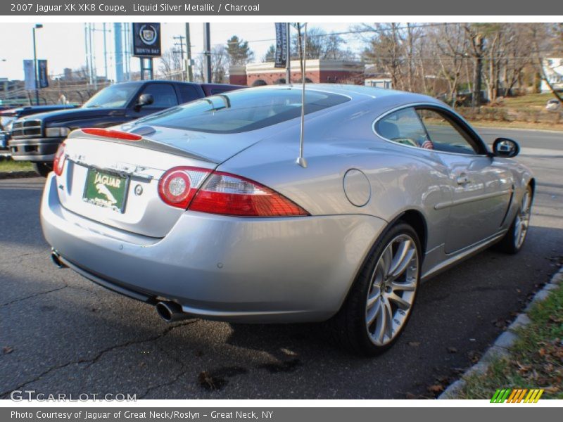 Liquid Silver Metallic / Charcoal 2007 Jaguar XK XK8 Coupe