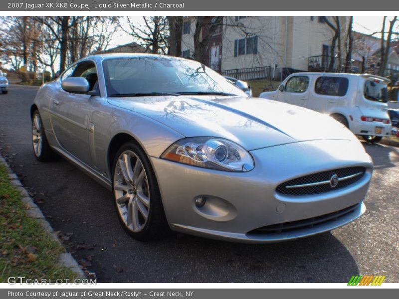 Liquid Silver Metallic / Charcoal 2007 Jaguar XK XK8 Coupe