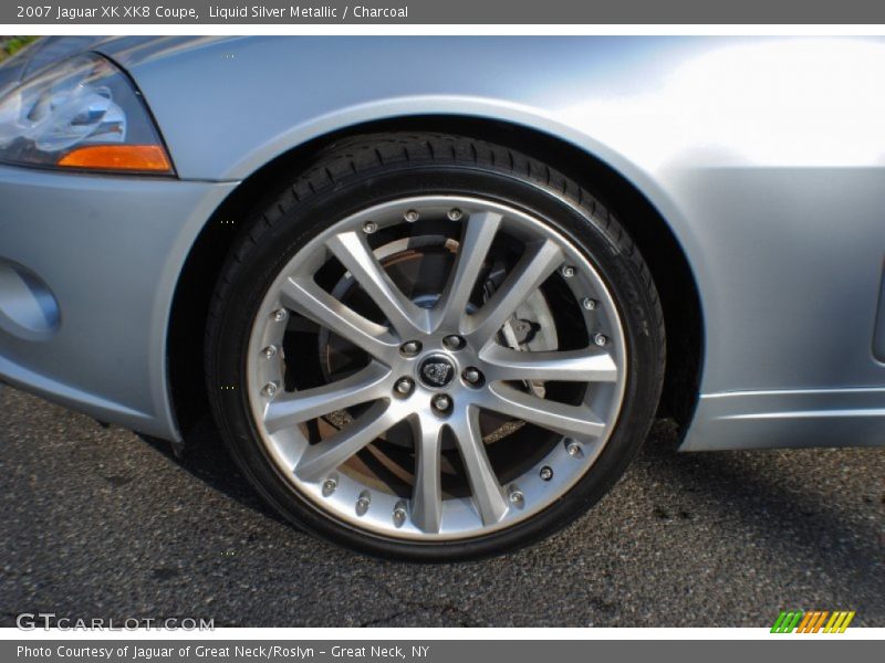 Liquid Silver Metallic / Charcoal 2007 Jaguar XK XK8 Coupe