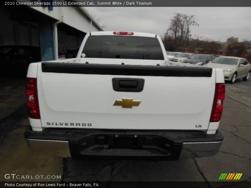 Summit White / Dark Titanium 2010 Chevrolet Silverado 1500 LS Extended Cab