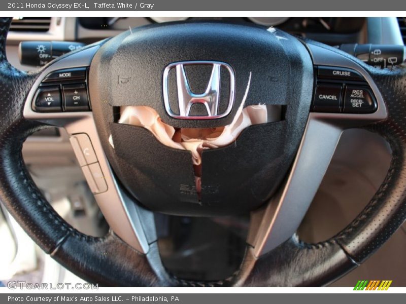 Taffeta White / Gray 2011 Honda Odyssey EX-L