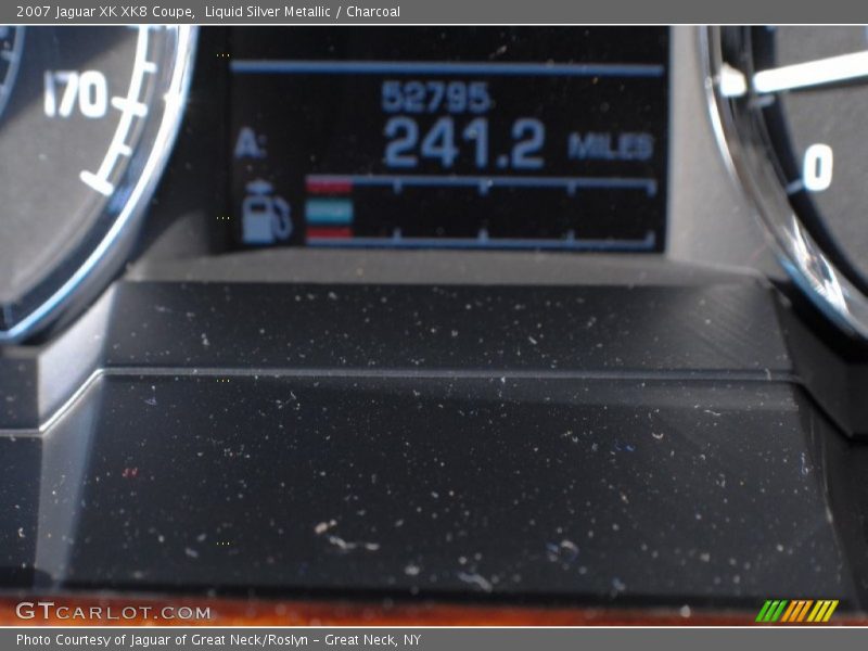 Liquid Silver Metallic / Charcoal 2007 Jaguar XK XK8 Coupe