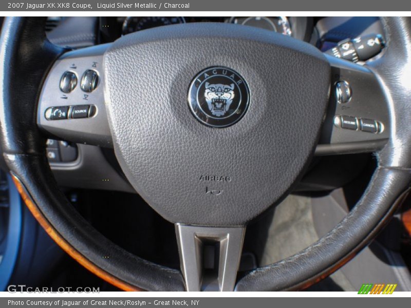 Liquid Silver Metallic / Charcoal 2007 Jaguar XK XK8 Coupe