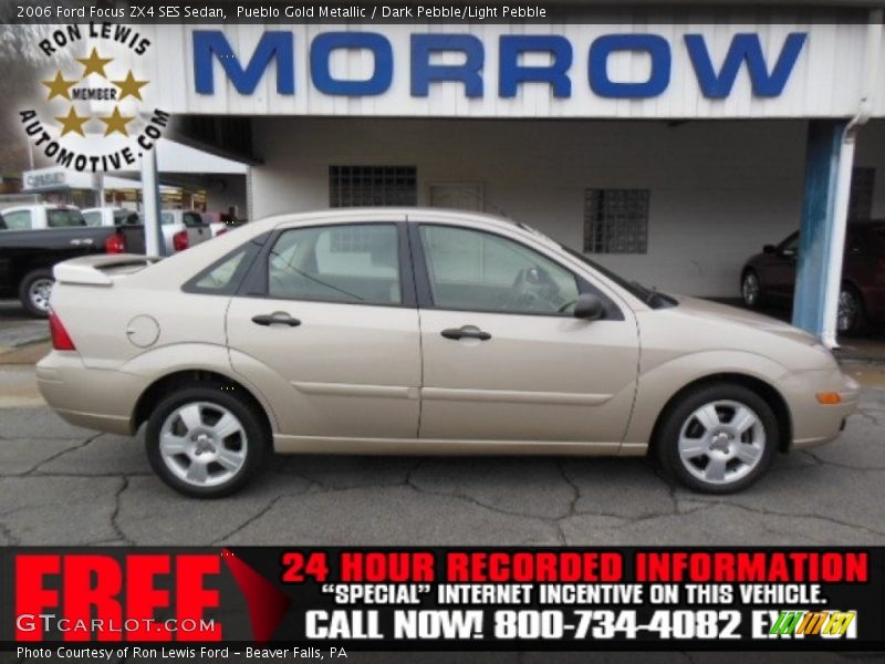 Pueblo Gold Metallic / Dark Pebble/Light Pebble 2006 Ford Focus ZX4 SES Sedan