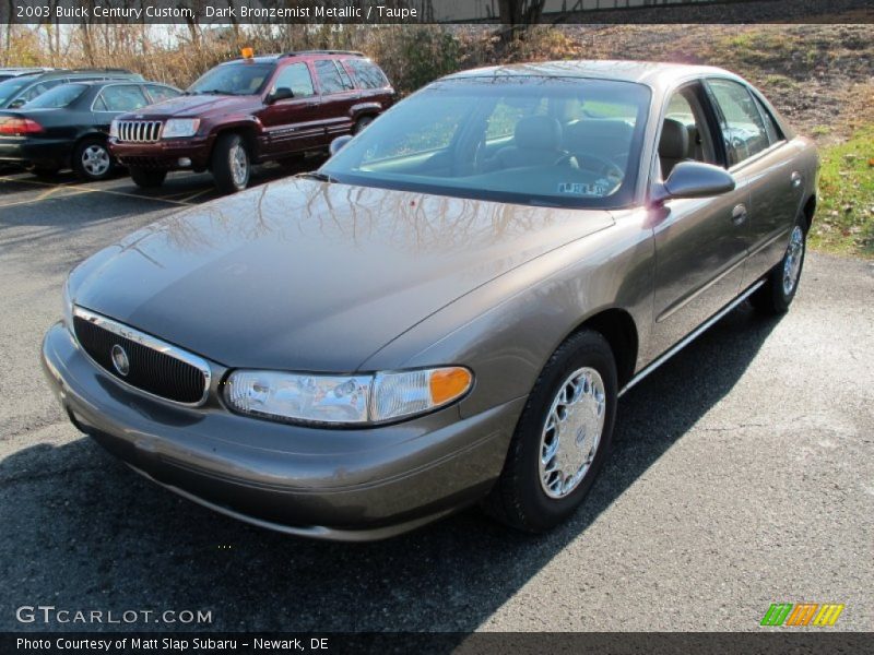Dark Bronzemist Metallic / Taupe 2003 Buick Century Custom