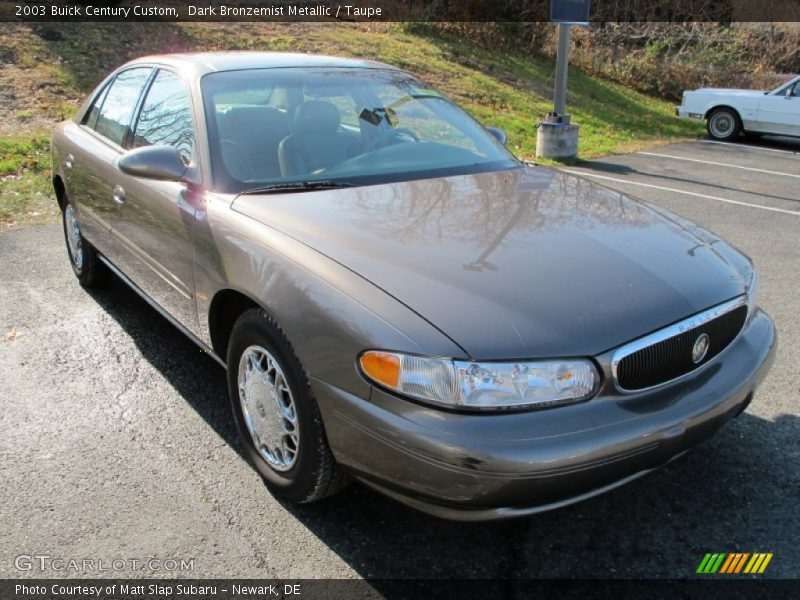 Dark Bronzemist Metallic / Taupe 2003 Buick Century Custom