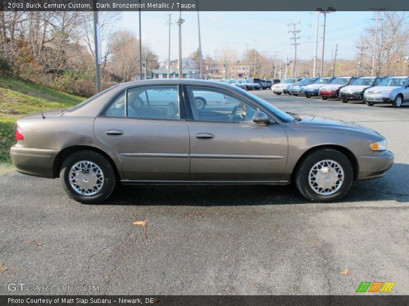 Dark Bronzemist Metallic / Taupe 2003 Buick Century Custom