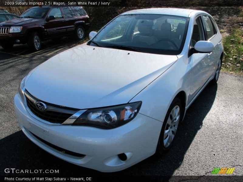 Satin White Pearl / Ivory 2009 Subaru Impreza 2.5i Wagon