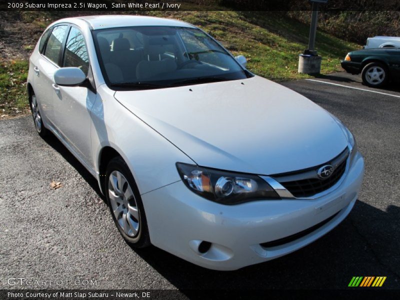 Satin White Pearl / Ivory 2009 Subaru Impreza 2.5i Wagon