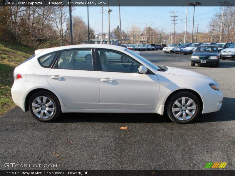 Satin White Pearl / Ivory 2009 Subaru Impreza 2.5i Wagon