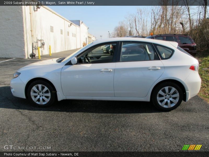 Satin White Pearl / Ivory 2009 Subaru Impreza 2.5i Wagon