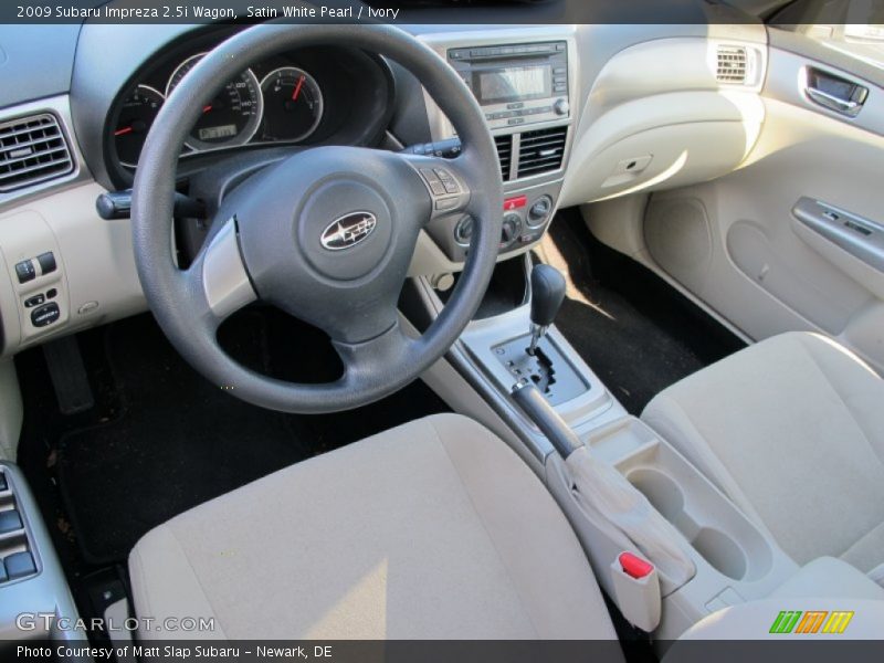 Satin White Pearl / Ivory 2009 Subaru Impreza 2.5i Wagon