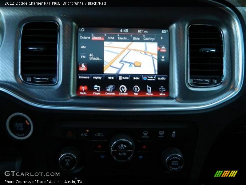 Navigation of 2012 Charger R/T Plus