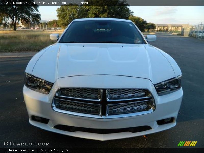 Bright White / Black/Red 2012 Dodge Charger R/T Plus