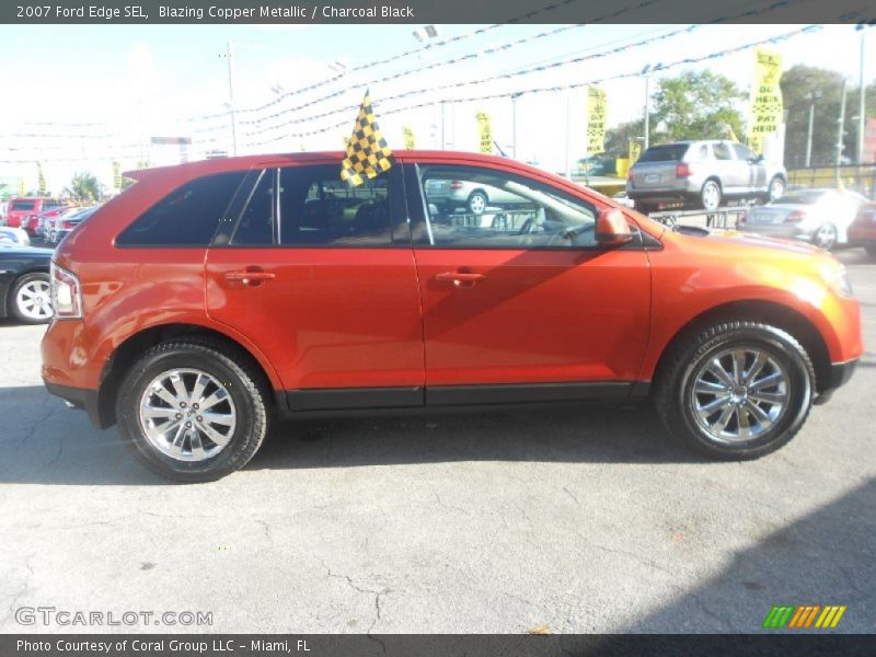 Blazing Copper Metallic / Charcoal Black 2007 Ford Edge SEL