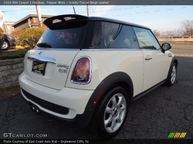 Pepper White / Gravity Tuscan Beige Leather 2009 Mini Cooper S Hardtop