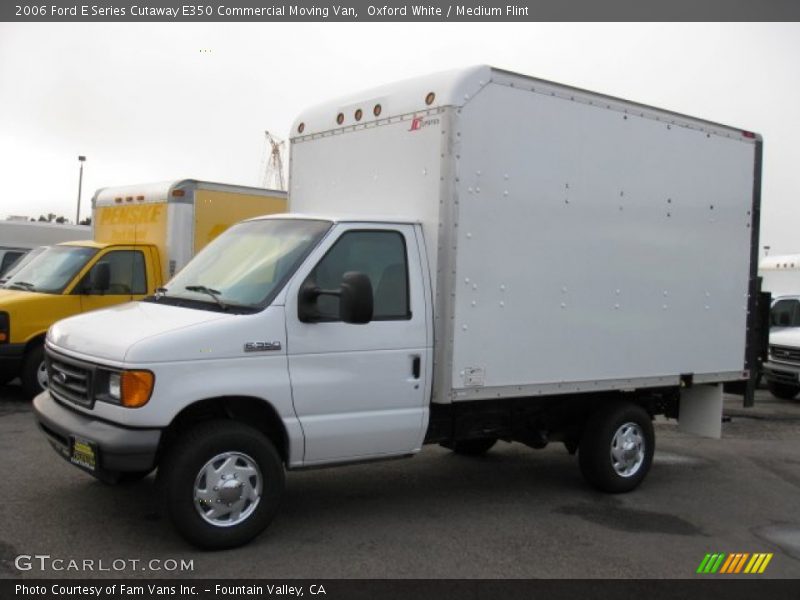 Oxford White / Medium Flint 2006 Ford E Series Cutaway E350 Commercial Moving Van