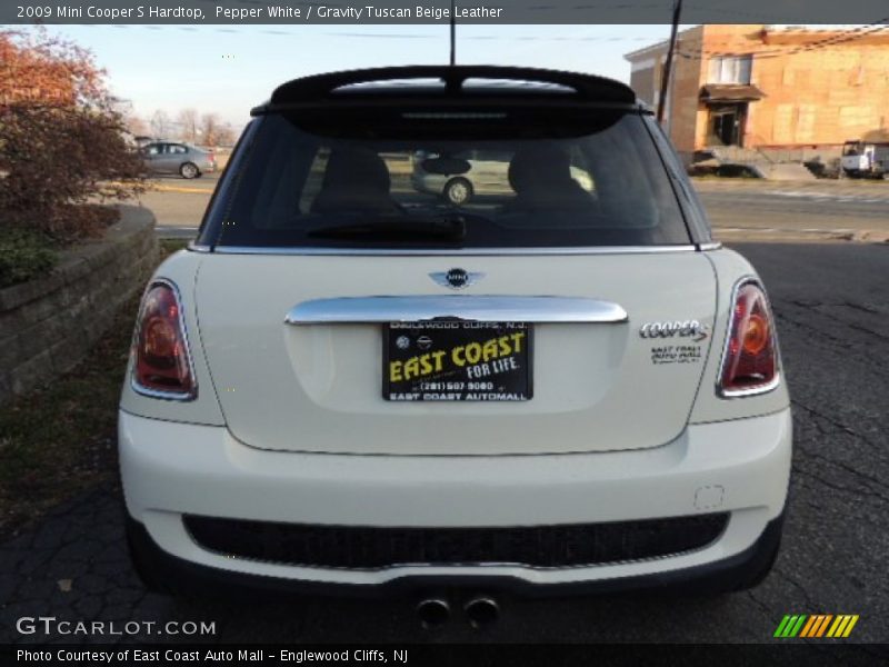 Pepper White / Gravity Tuscan Beige Leather 2009 Mini Cooper S Hardtop